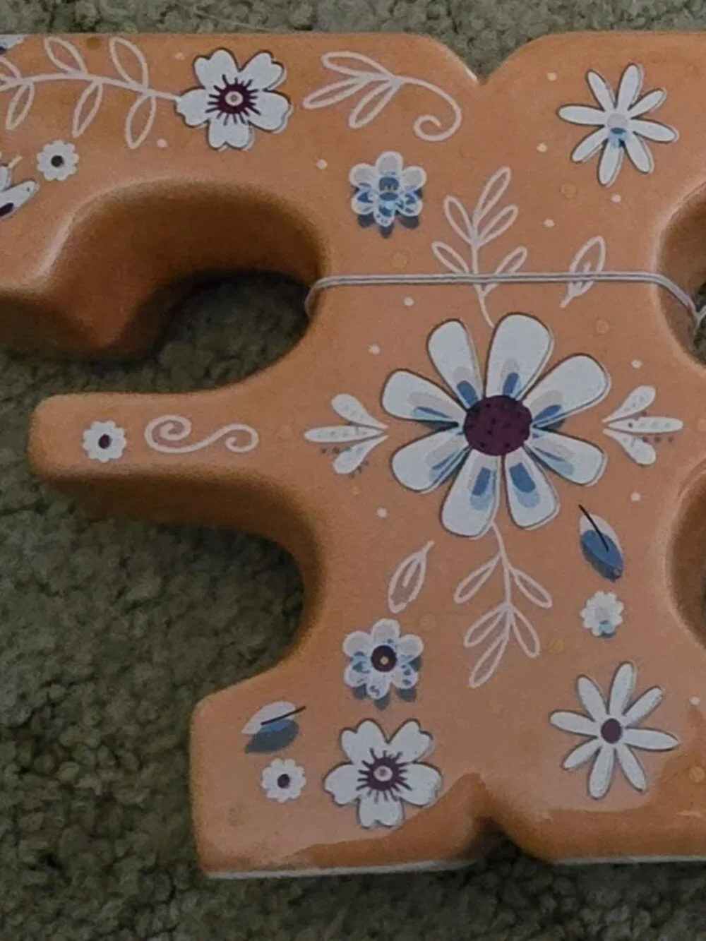 Ceramic Letter "F" Ashland Vegas Cowgirl Monogram - Picture 4 of 4